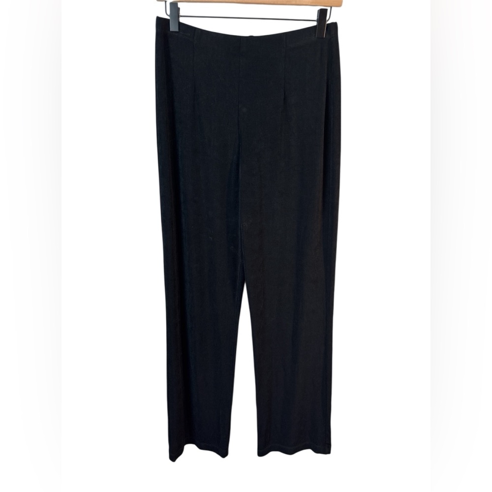 Chico's Travelers Stretchy Black Pants Size 1 Medium 8/10 cruise resort career